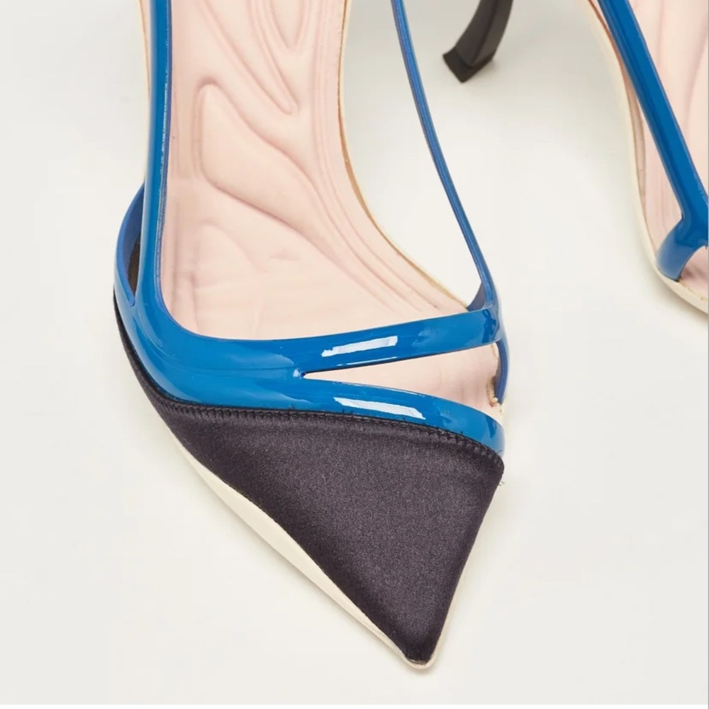 💕SOLD 💕Dior Vintage Satin/Patent Leather Heels - Picture 3 of 5